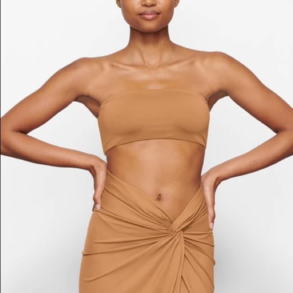 SMIMS SWIM bandeau top in almond